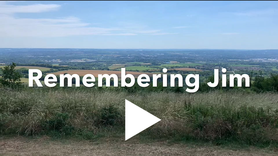 Remembering Jim, scattering his ashes at Blue Bell Hill